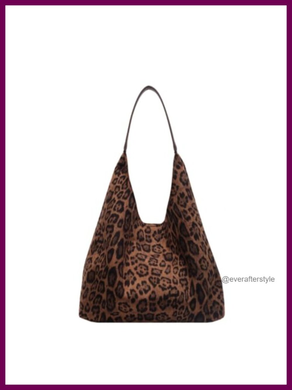 Large Capacity Leopard Print Tote Bag Canvas Shopper Shoulder Bag